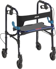 Light Weight Adult Walker w/ 5" Casters-300 Lbs Capacity