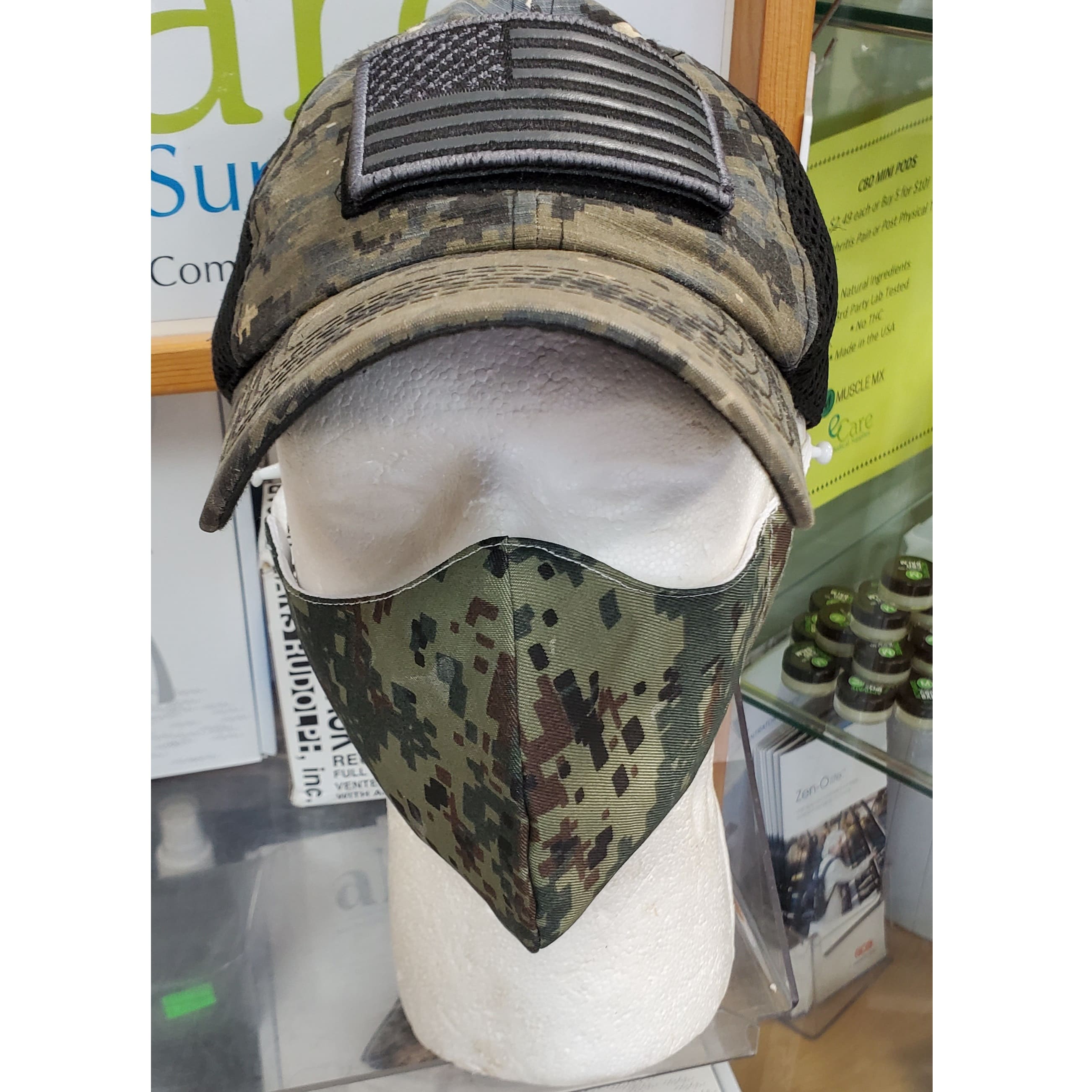 Camo Triple Layer High Quality Fabric Face Mask - 3 Count