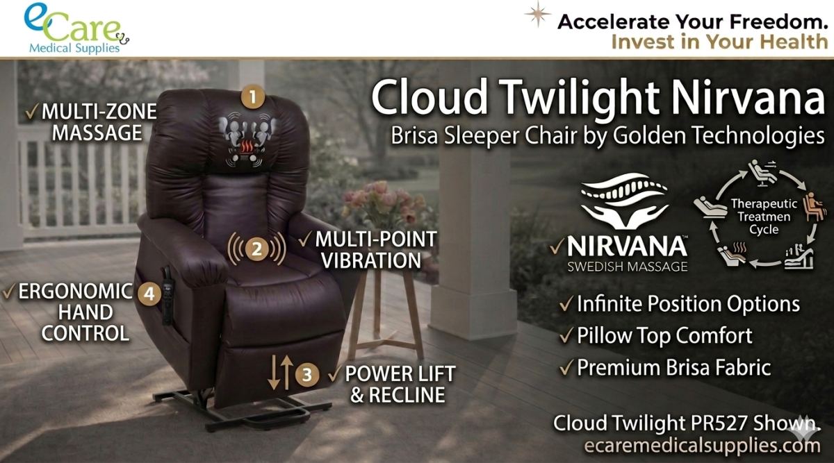 Cloud Twilight With Nirvana Swedish Massage And Infrared Technology | E Care Medical Supplies