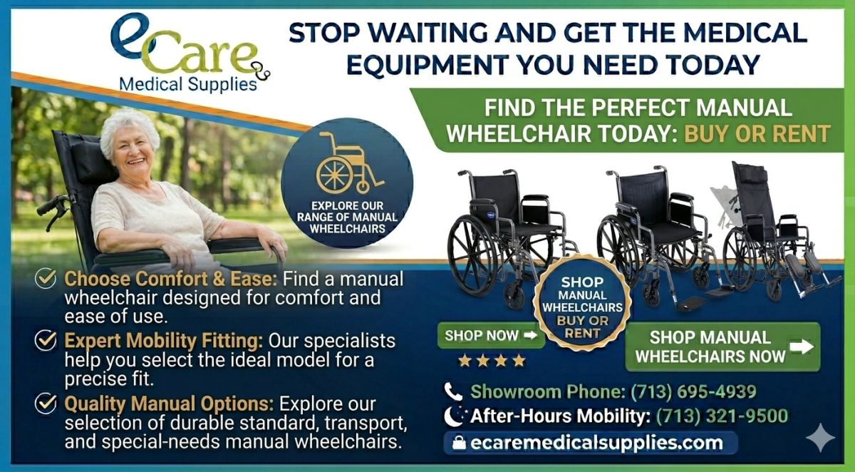 Find The Perfect Wheelchair For You Or Your Loved One Today | E Care Medical Supplies