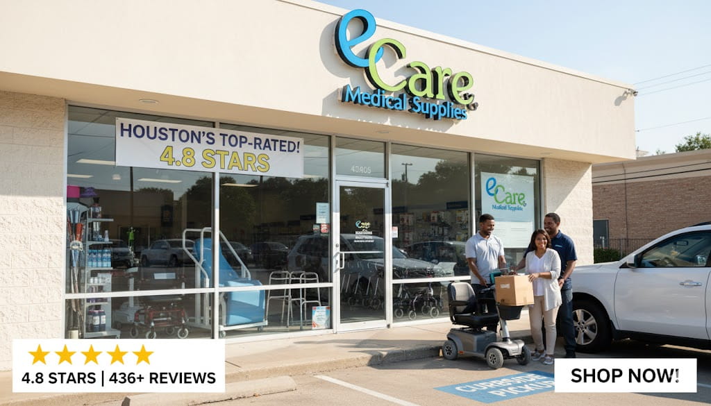 E Care Medical Supplies Houston Store Front