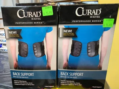Curad Back Support With Low Friction Pulley