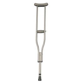 Adult Basic Aluminum Crutches (Pair)-250 Lbs Capacity