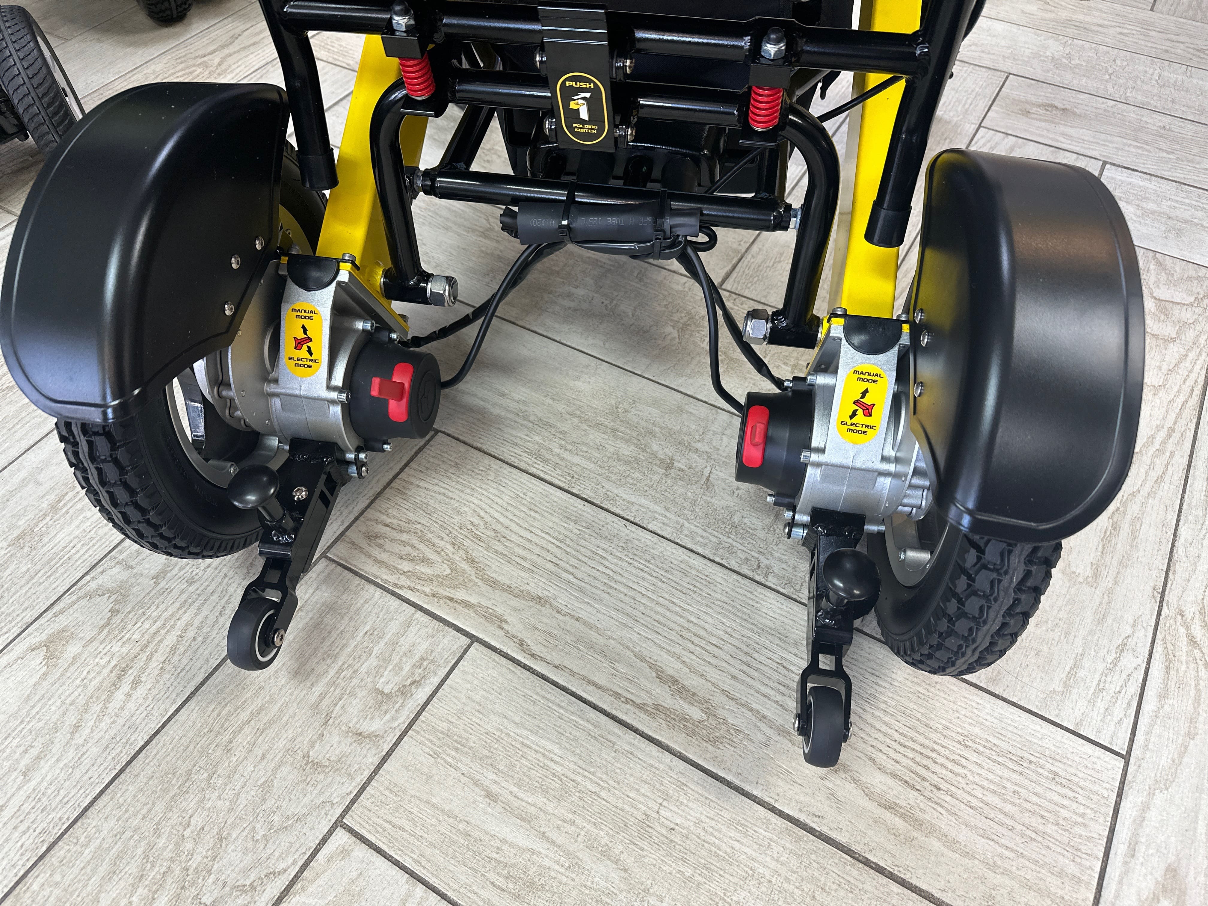 Forcemech Navigator PRO - Heavy Duty All Terrain Folding Electric Wheelchair 400Lbs Cap