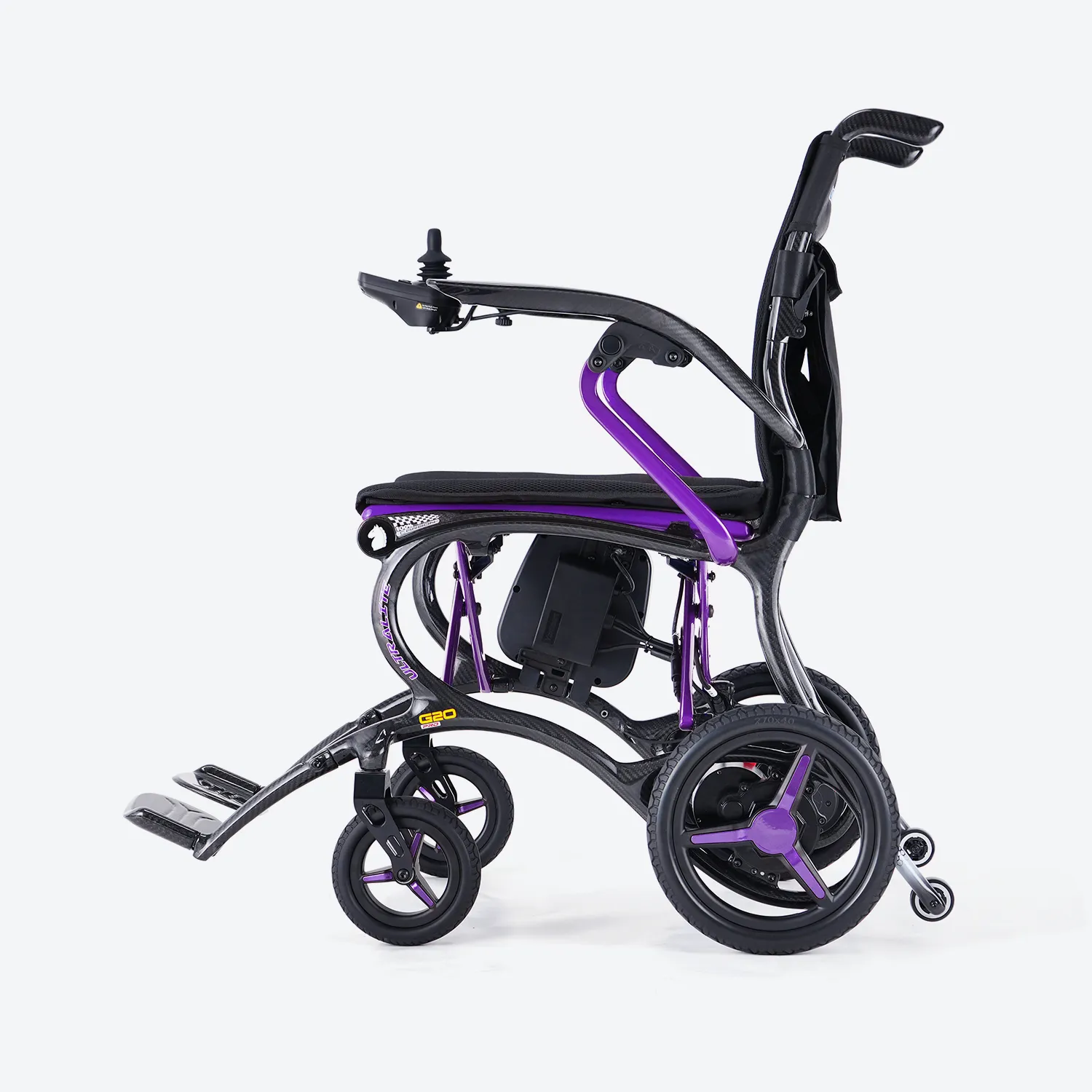 Ultralite G20 Pro Carbon Fiber Folding electric wheelchair - Only 25 Lbs Weight