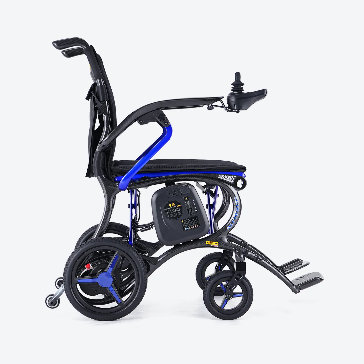 Ultralite G20 Pro Carbon Fiber Folding electric wheelchair - Only 25 Lbs Weight