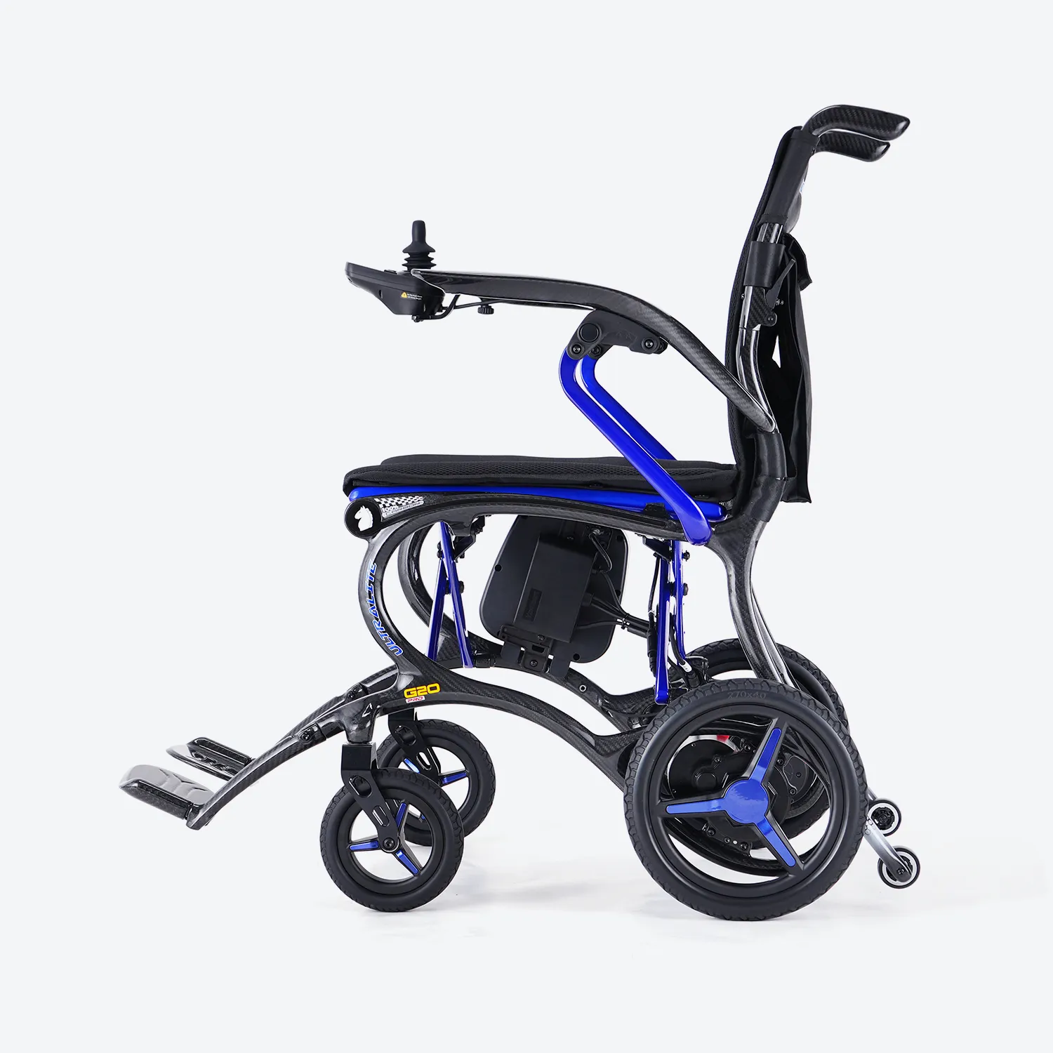 Ultralite G20 Pro Carbon Fiber Folding electric wheelchair - Only 25 Lbs Weight