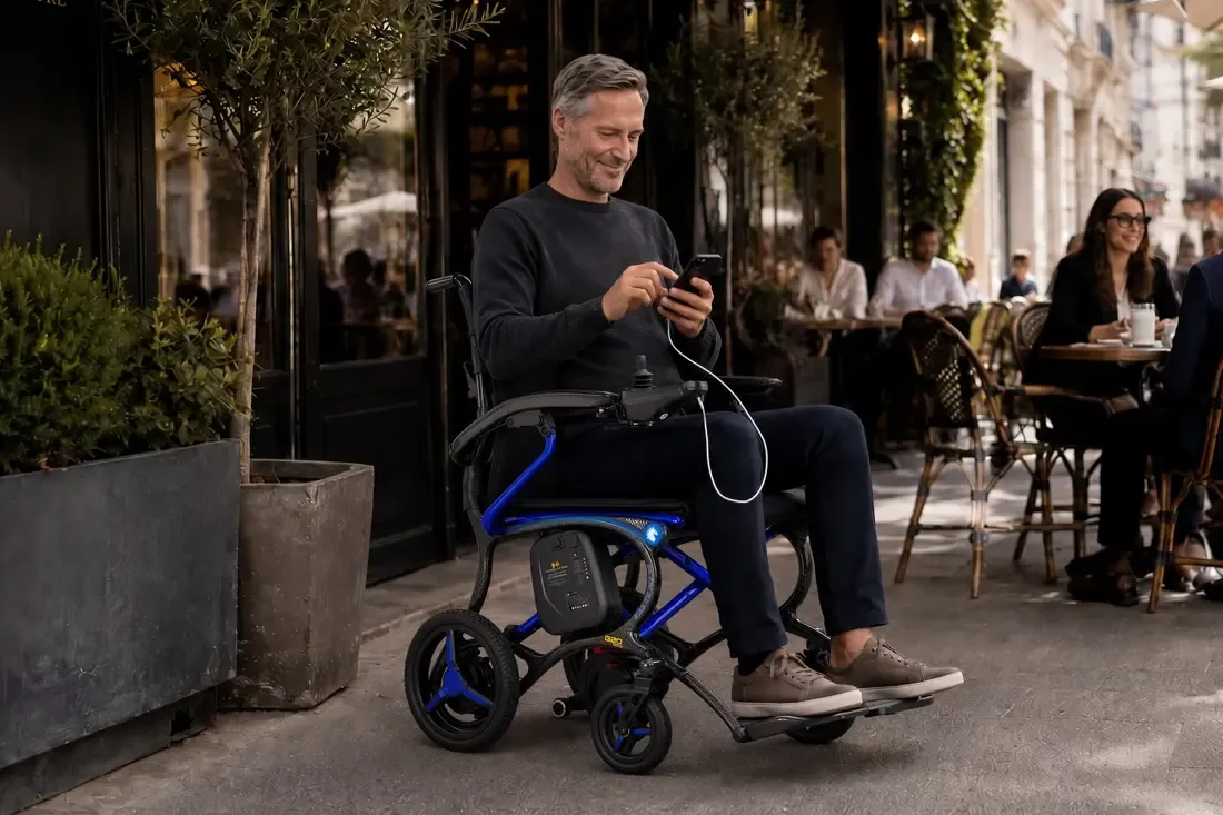 Ultralite G20 Pro Carbon Fiber Folding electric wheelchair - Only 25 Lbs Weight