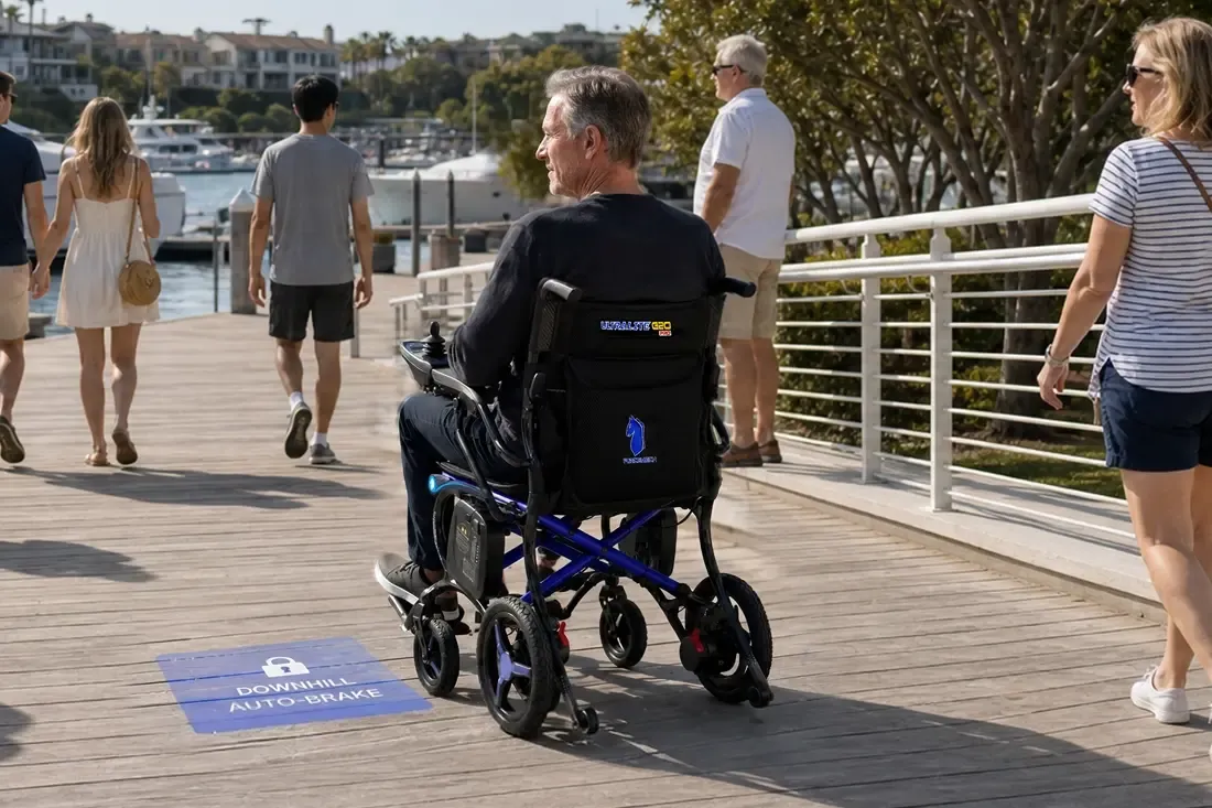 Ultralite G20 Pro Carbon Fiber Folding electric wheelchair - Only 25 Lbs Weight