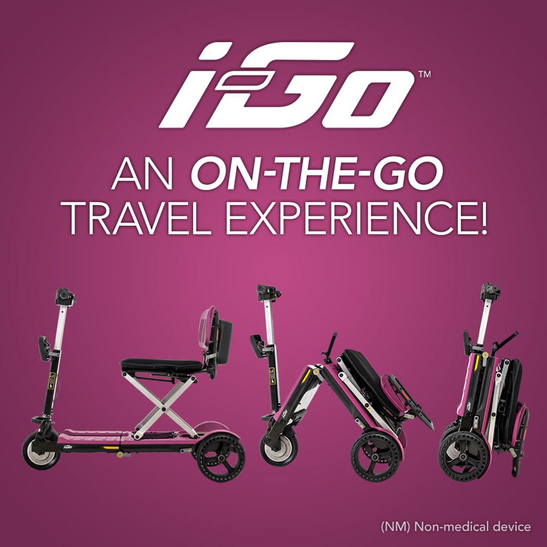 i-Go Lightweight Folding Scooter by Pride Mobility