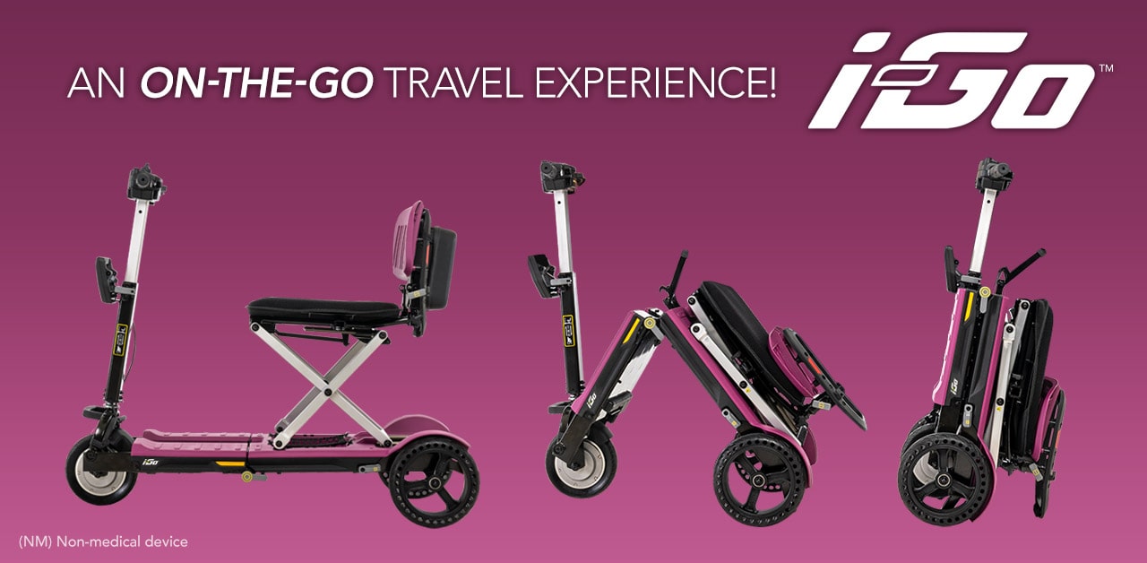 i-Go Lightweight Folding Scooter by Pride Mobility