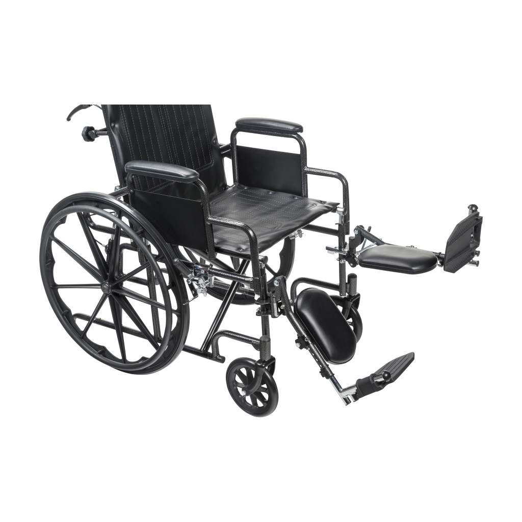 Silver Sport Recliner with Vinyl Upholstery 18W X 16D