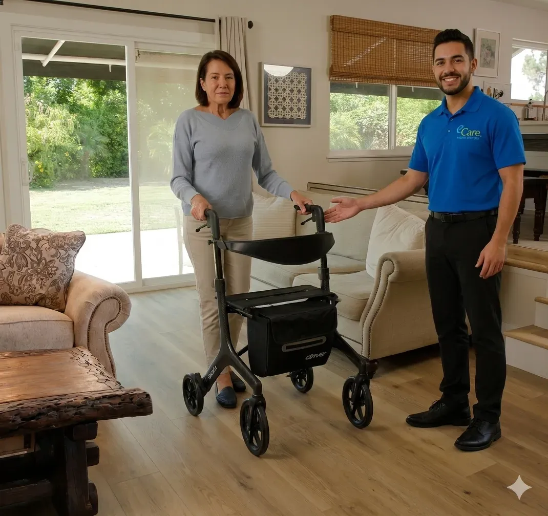 Drive Medical AeroCarbon Ultra-Lite Rollator Carbon Fiber