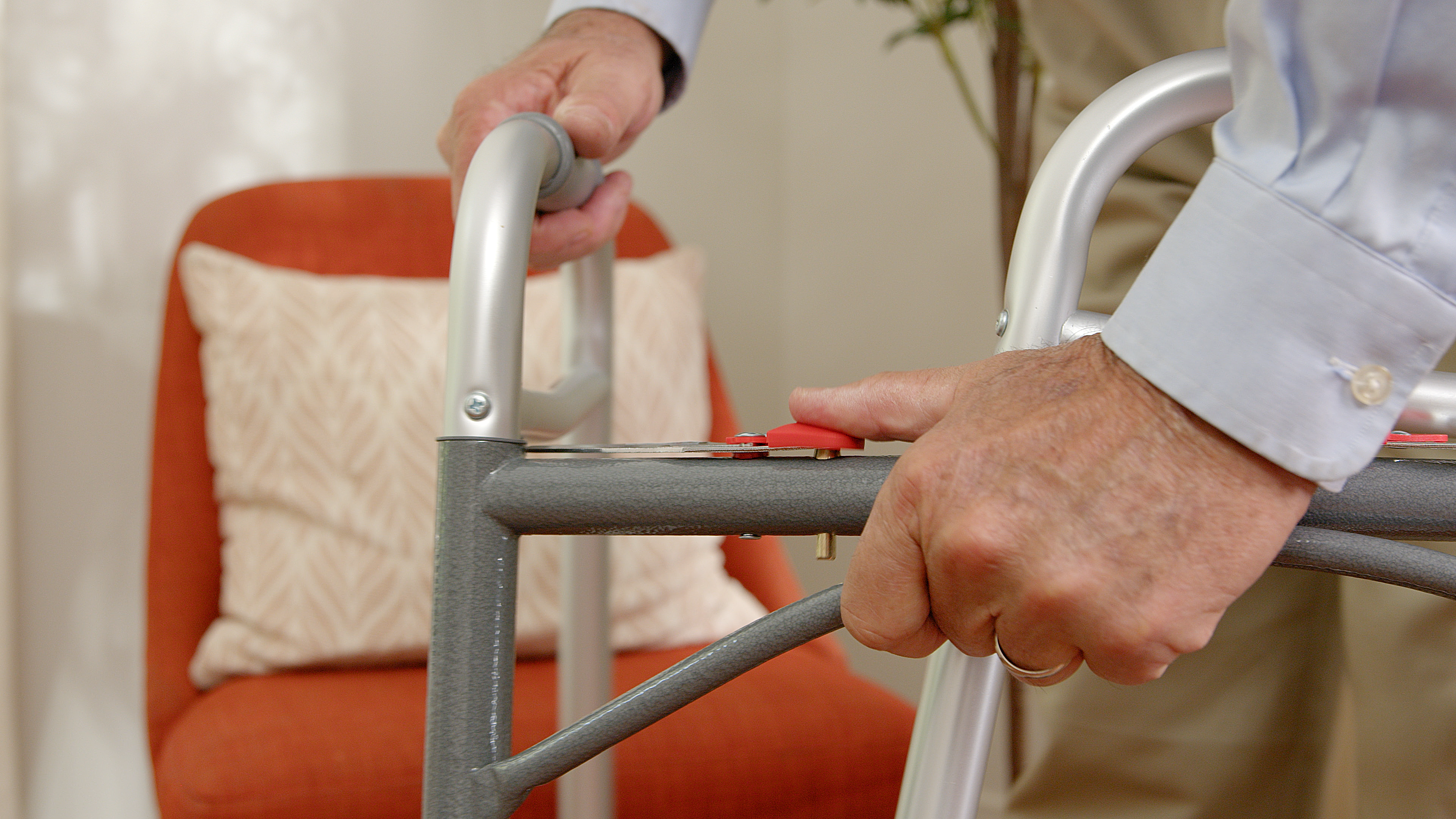 Deluxe Folding Walker with 5" Wheels