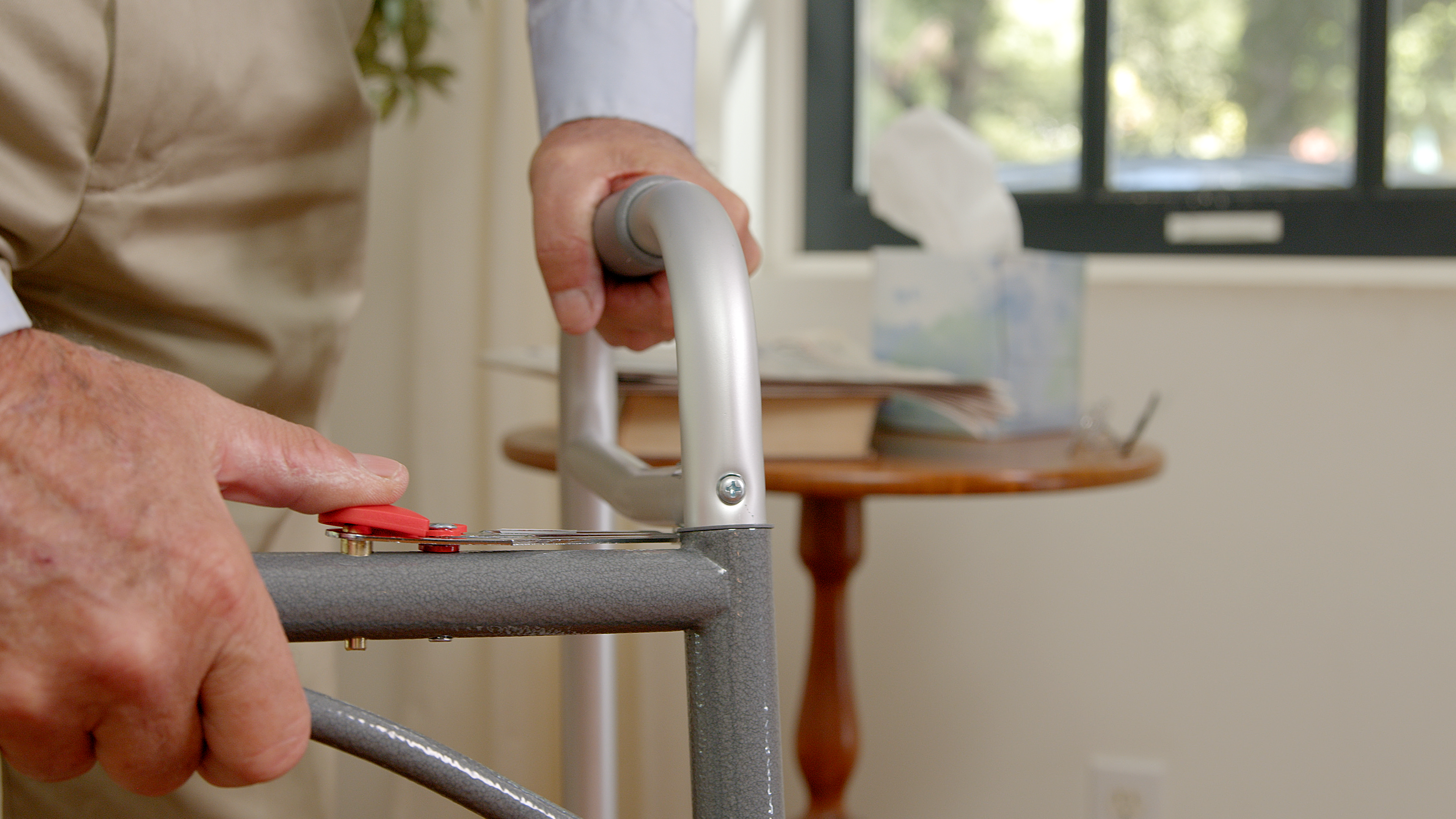 Deluxe Folding Walker with 5" Wheels