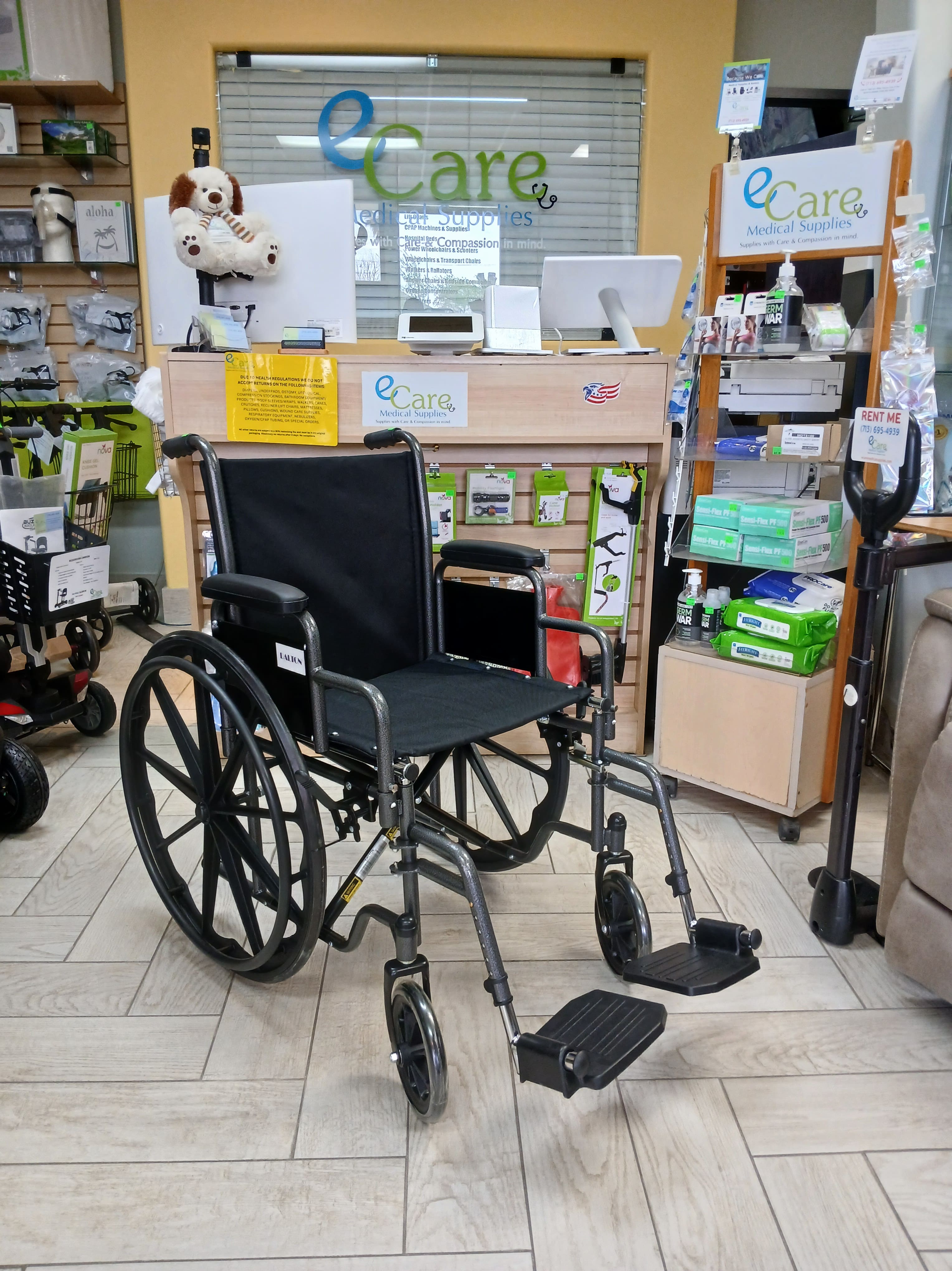 K1 Basic Wheelchair w/ Footrest