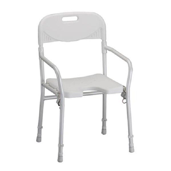 Fold Flat Hight Adjustable Shower Chair   250 Lbs Cap by Nova Medical