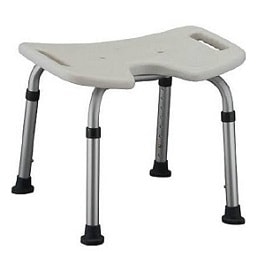 U Shaped Shower Chair Bath Bench Without Back-300 Lbs Cap.