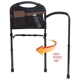 Stander Mobility Bed Rail with Pivoting Arm & Pockets