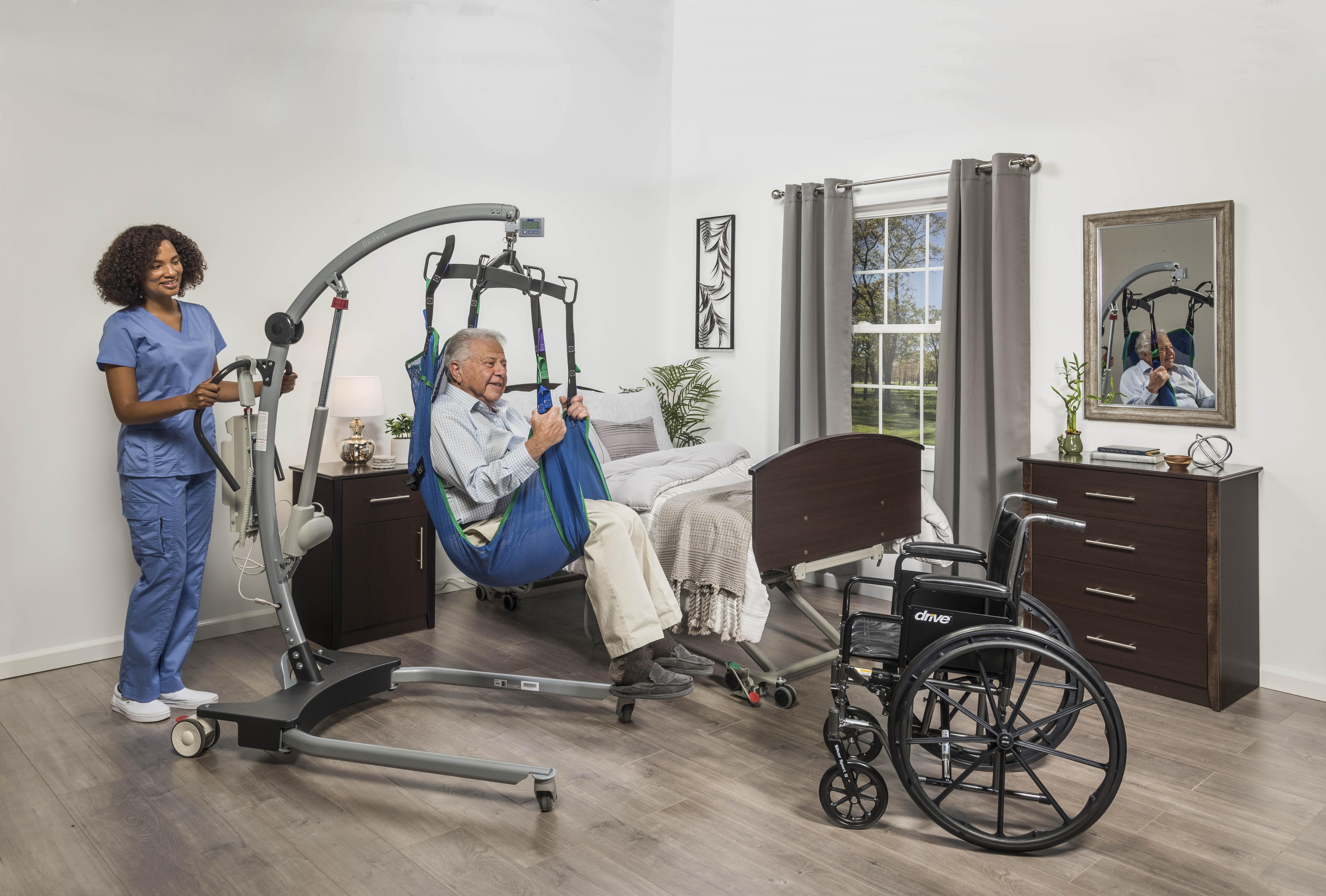 Hoyer Patient Floor Lifts with Power Base