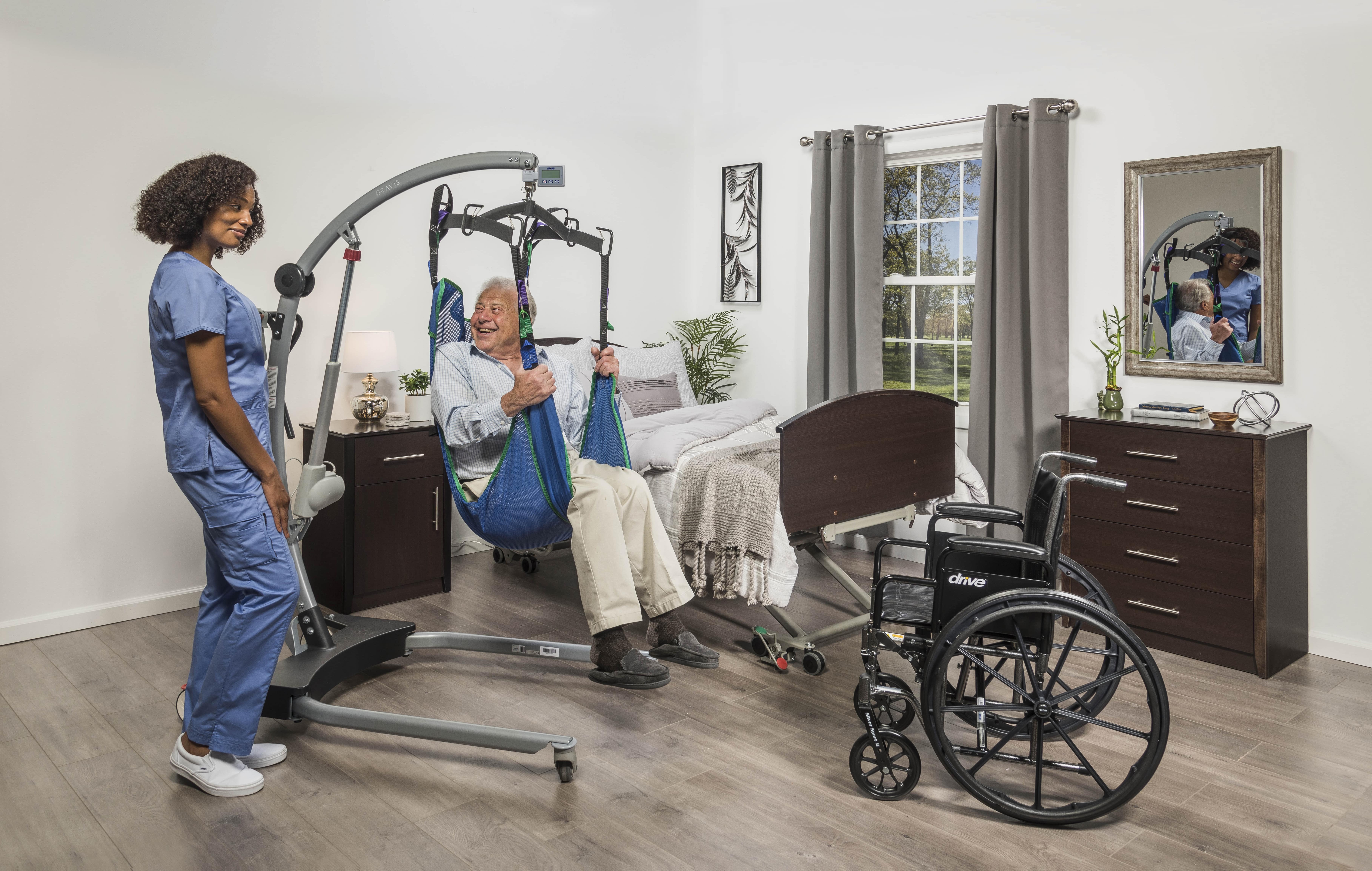 Hoyer Patient Floor Lifts with Power Base