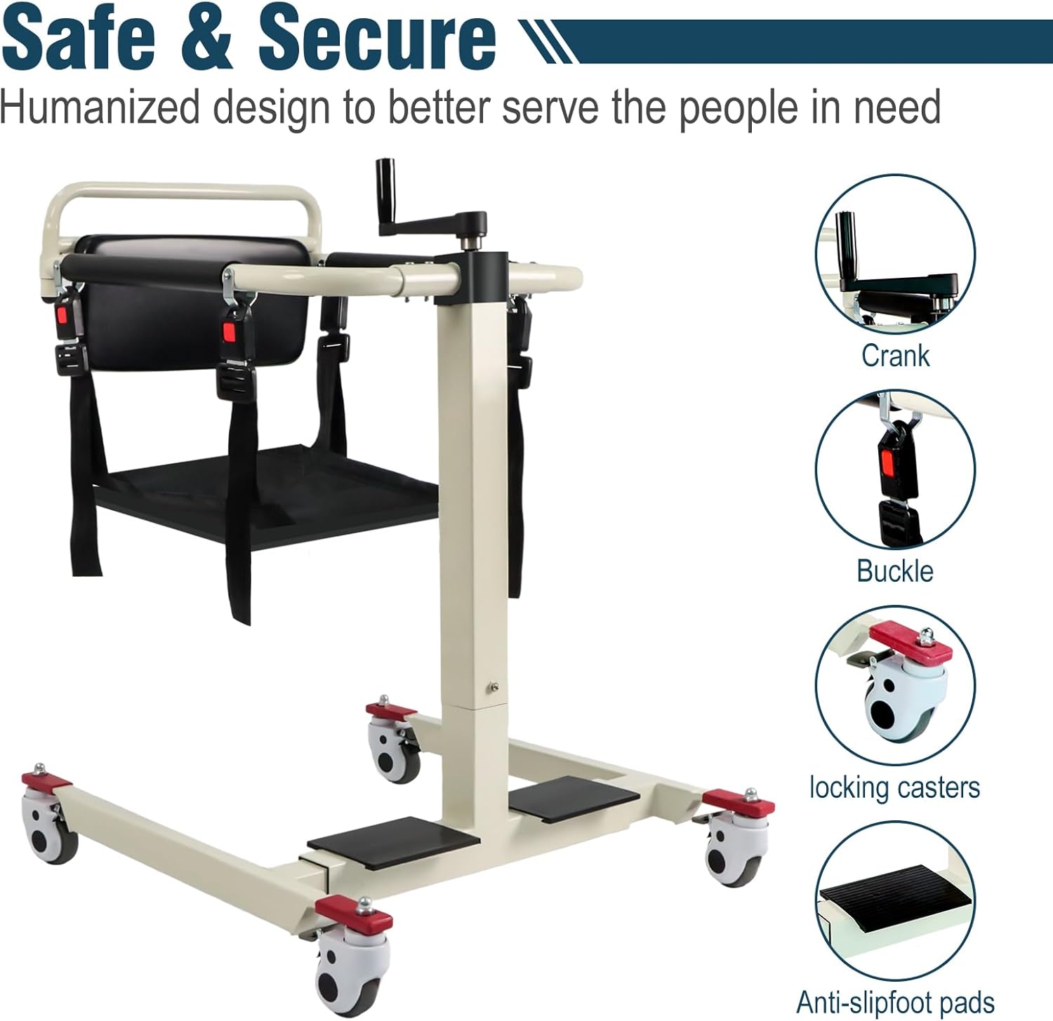 Multifunctional Hydraulic Patient Lift Transfer Chair For Home