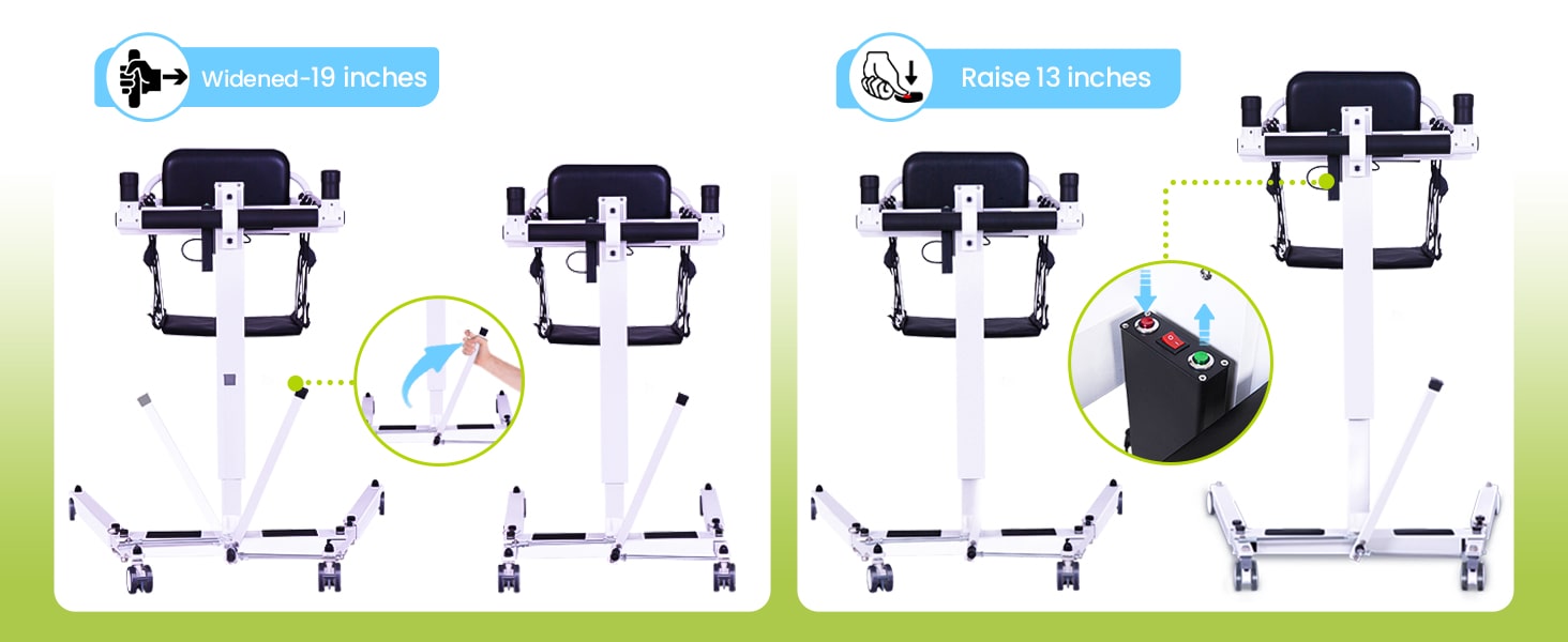 Electric Patient Transfer Lift Chair - Portable & Foldable