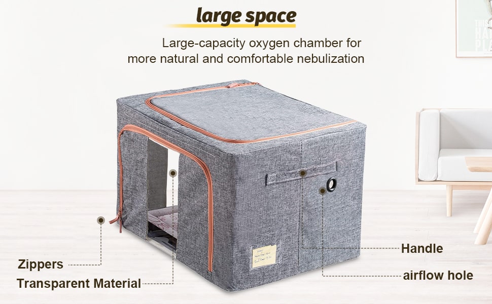 Pet Oxygen & Nebulizer Chamber - Ideal for Dogs and Cats