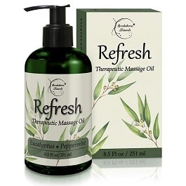 Massage Therapy Oil w/ Eucalyptus & Peppermint Essential Oils-8.